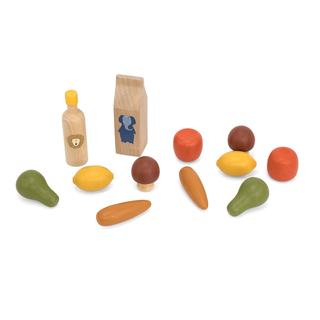 Juego de compras de madera 